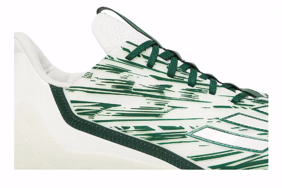 adidas Adizero Cleats White Dark Green, view 3