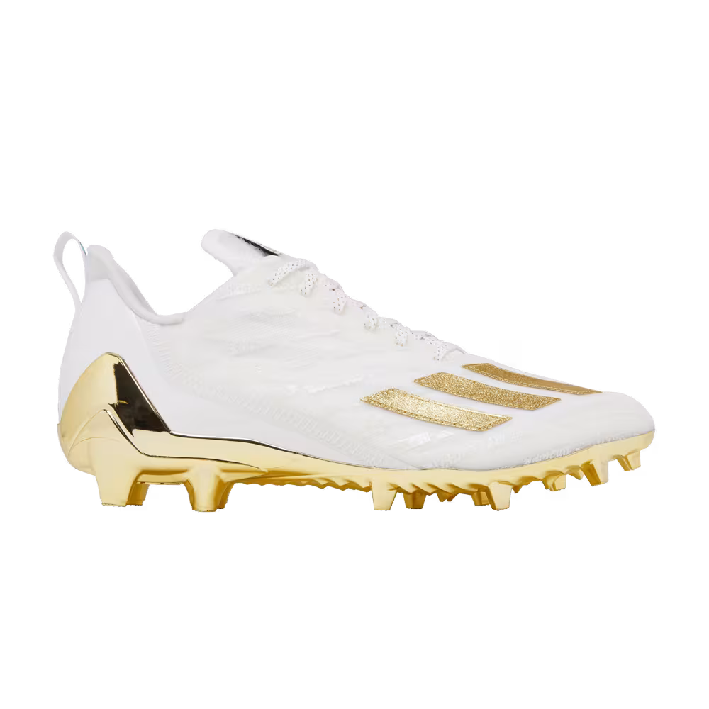 adidas Adizero Cleats White Gold Metallic