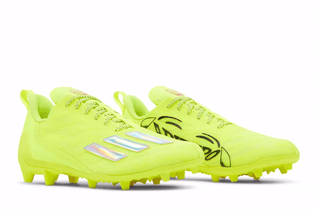 adidas Adizero Cleats Team Solar Yellow, view 9