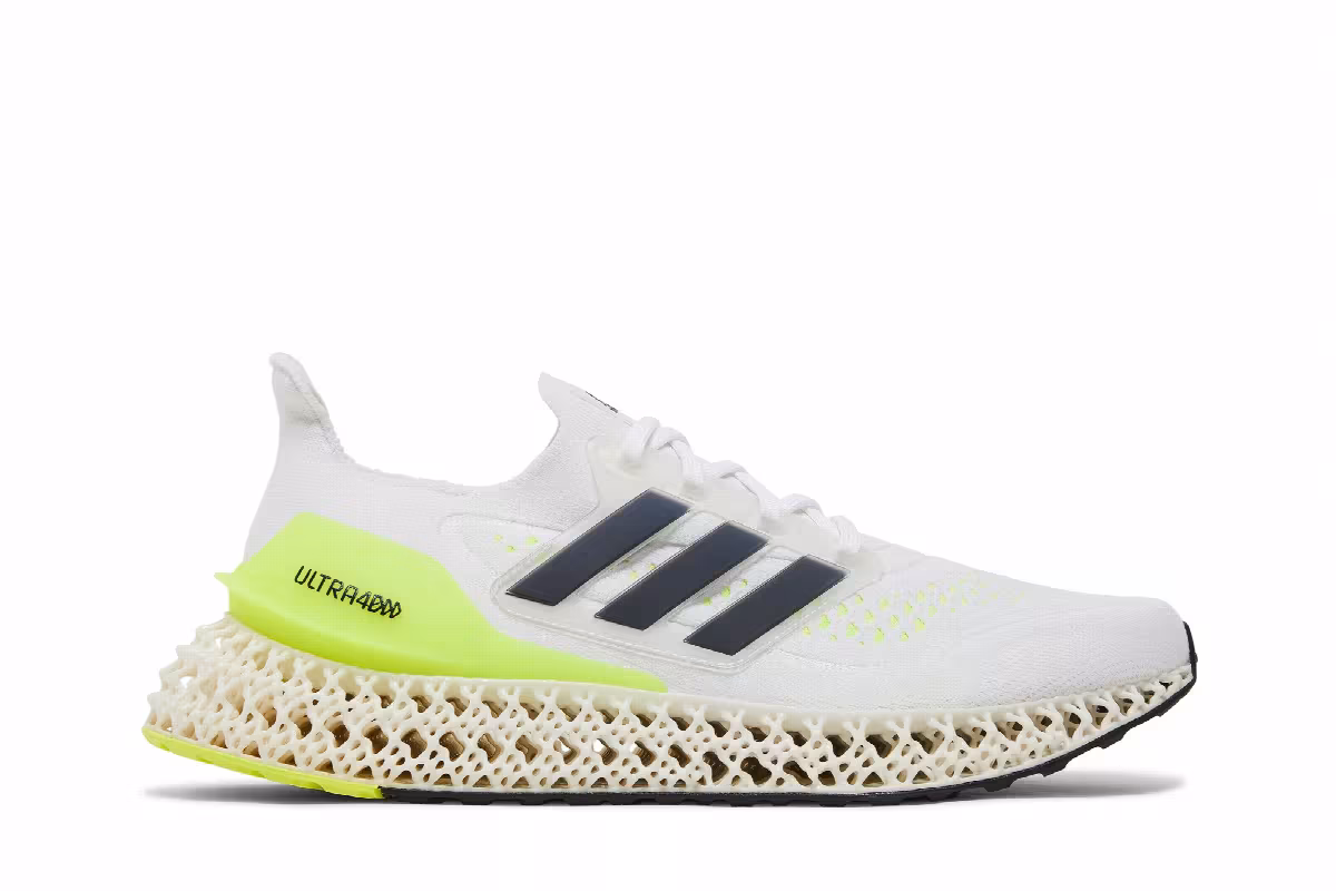 adidas Ultra 4DFWD White Solar Yellow, view 2