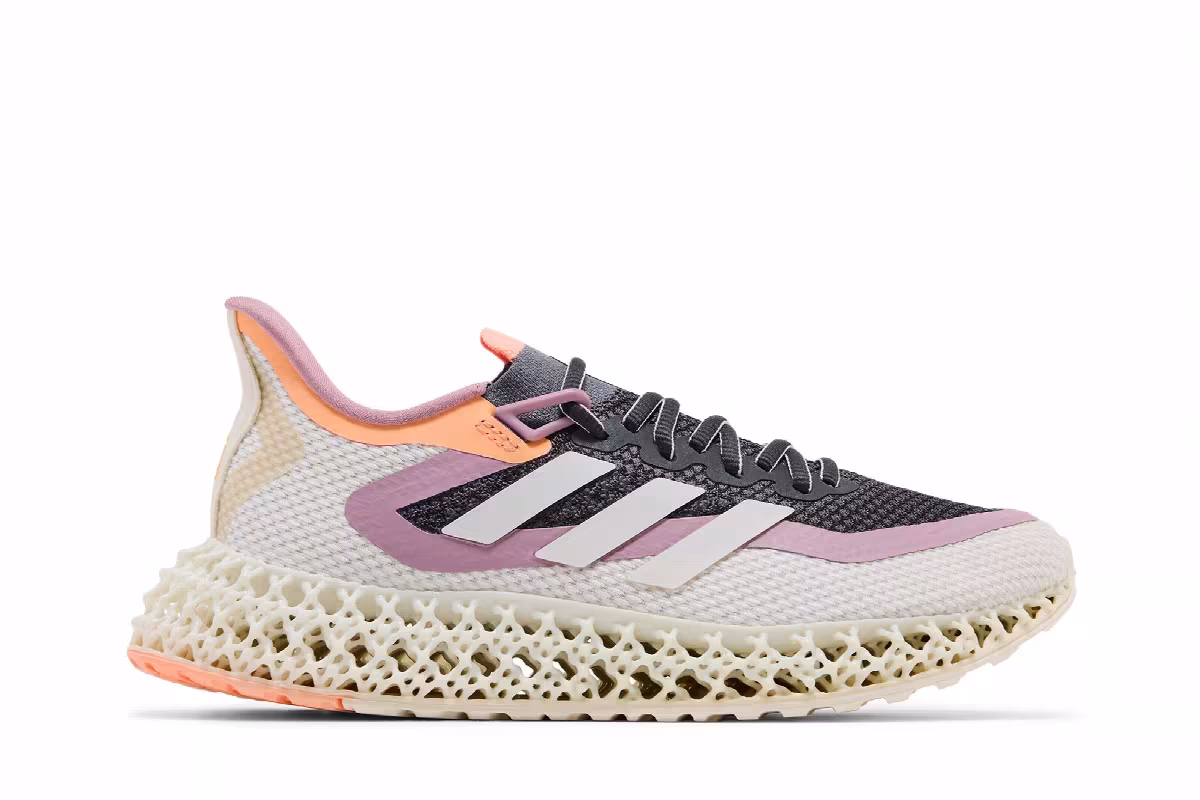 adidas Women's 4DFWD 2 Grey Beam Orange, view 2