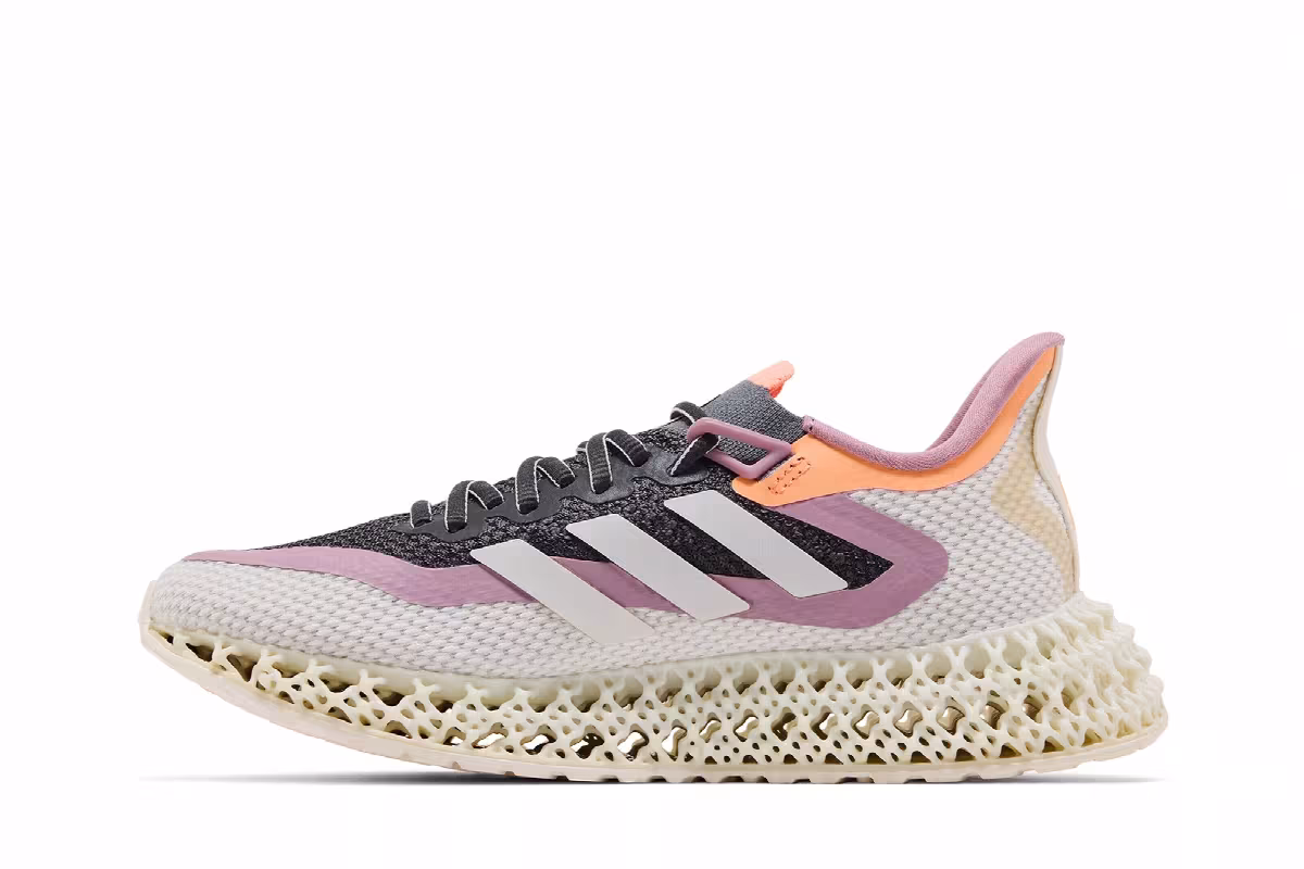 adidas Women's 4DFWD 2 Grey Beam Orange, view 4