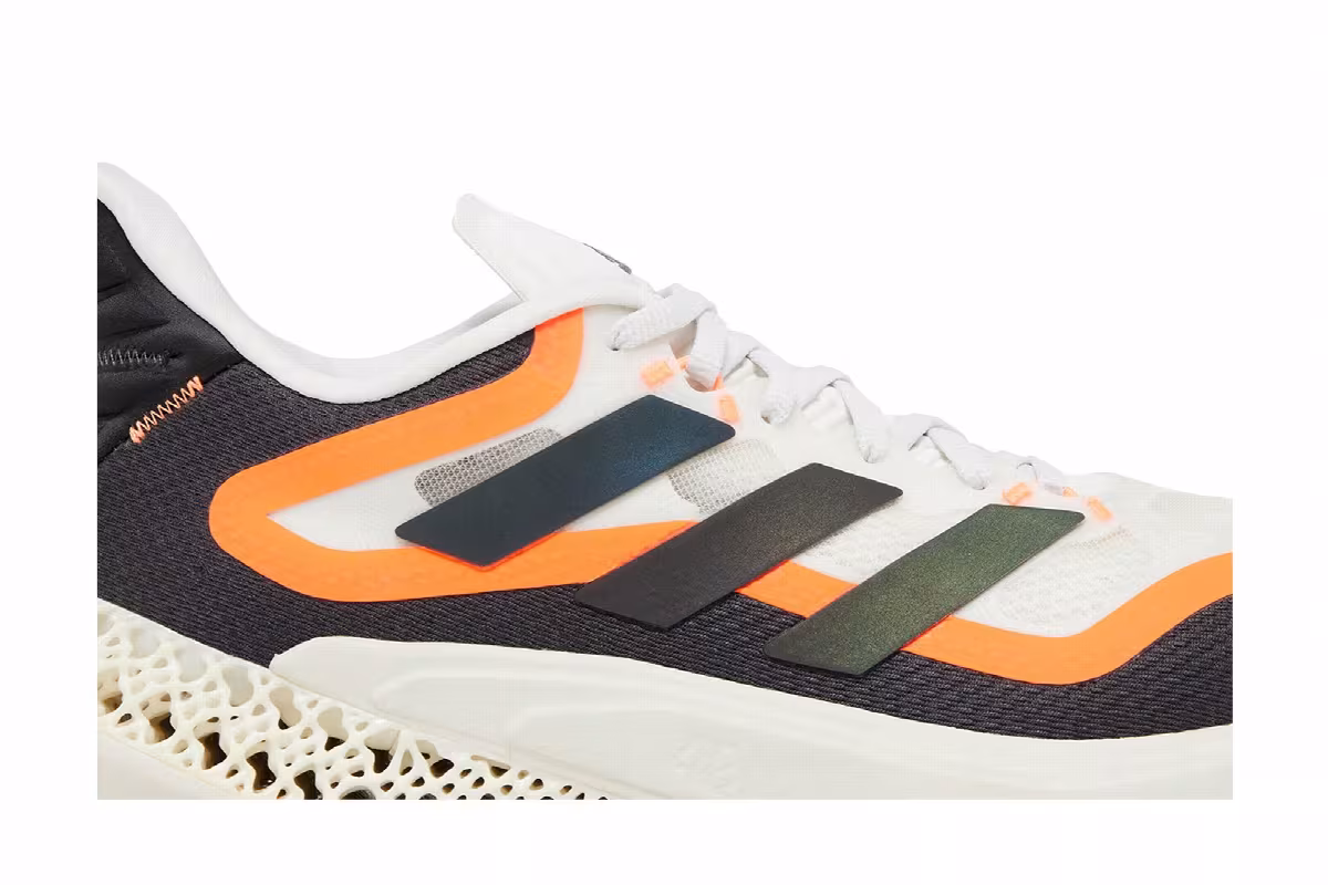 Adidas 4DFWD Pulse 2 Crystal White Solar Orange, view 3
