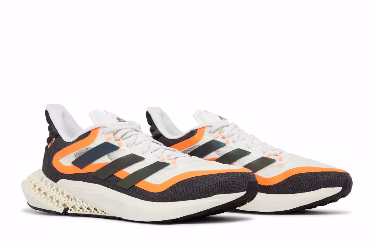 Adidas 4DFWD Pulse 2 Crystal White Solar Orange, view 9