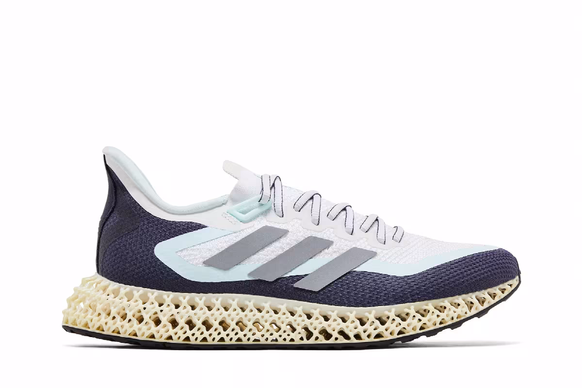 adidas Women's 4DFWD 2 White Almost Blue, view 2