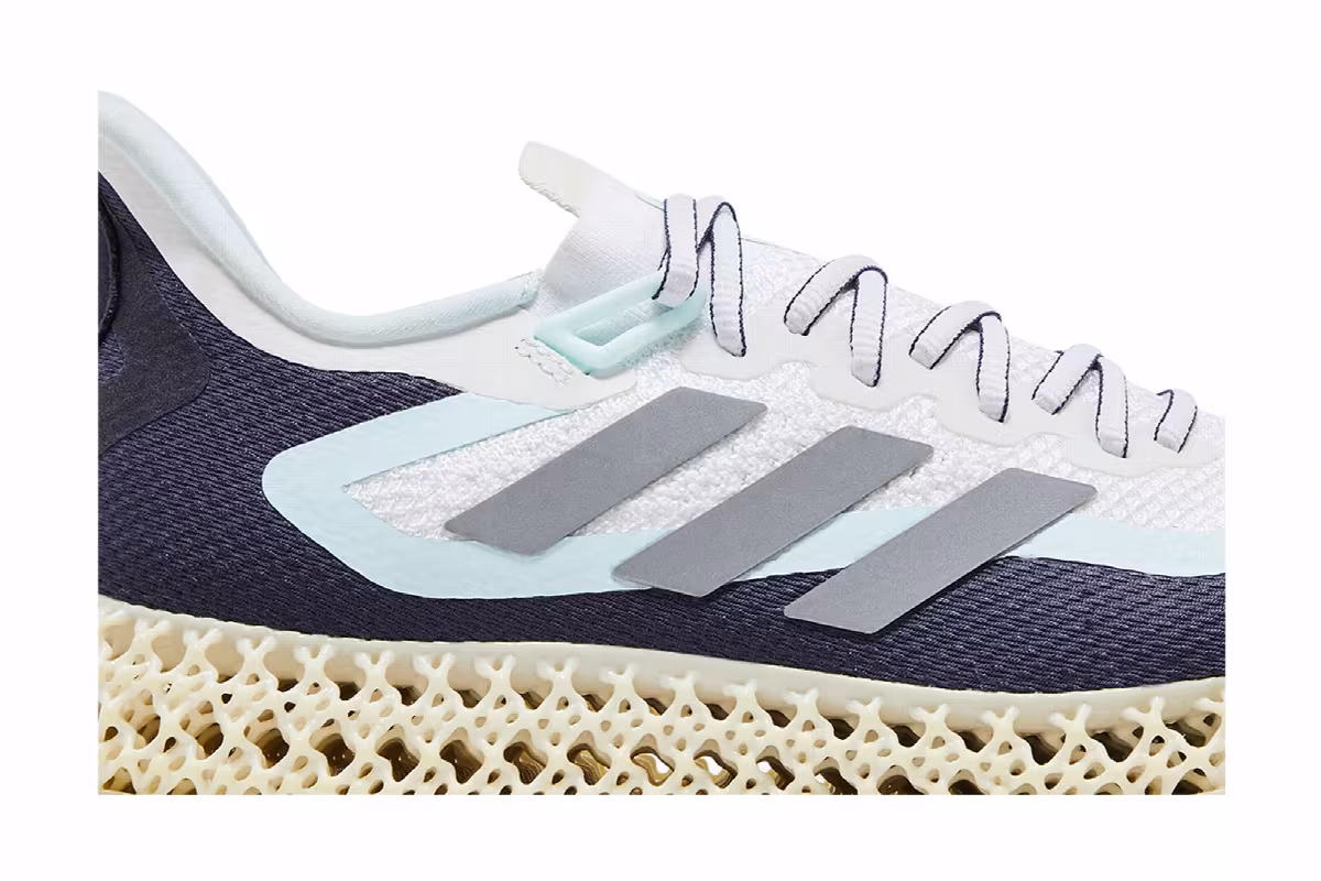 adidas Women's 4DFWD 2 White Almost Blue, view 3