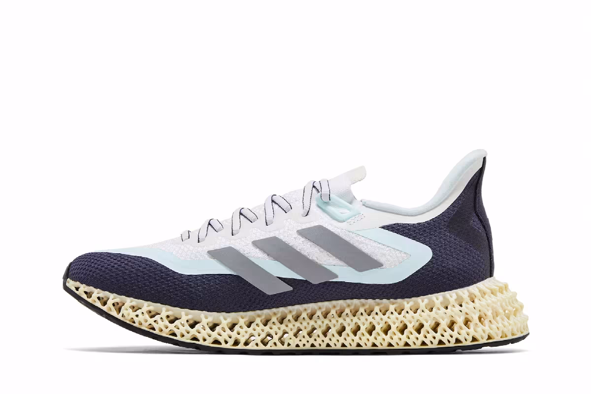adidas Women's 4DFWD 2 White Almost Blue, view 4