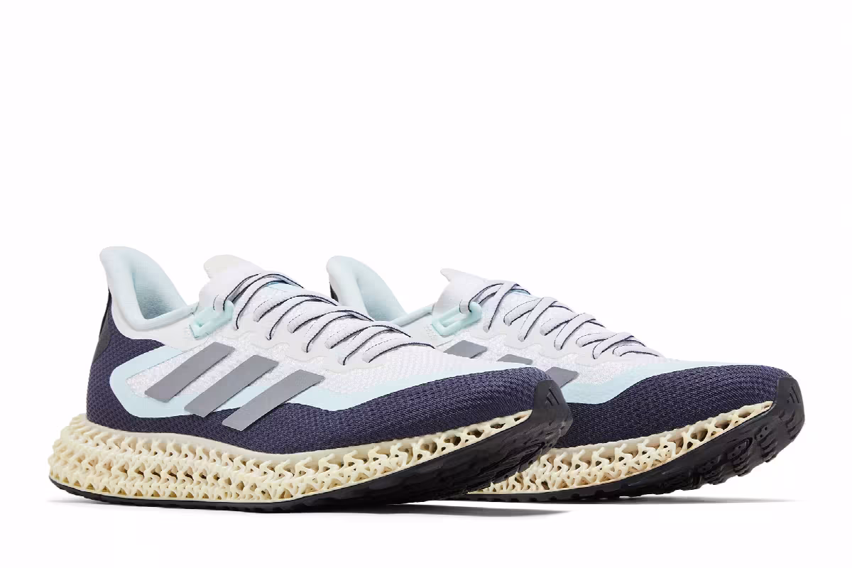 adidas Women's 4DFWD 2 White Almost Blue, view 9