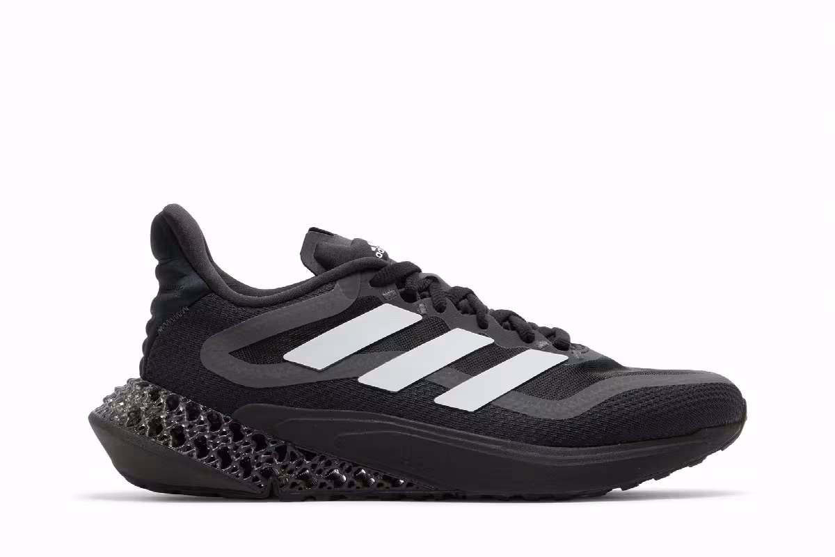 adidas 4DFWD Pulse 2 Black White Carbon, view 2