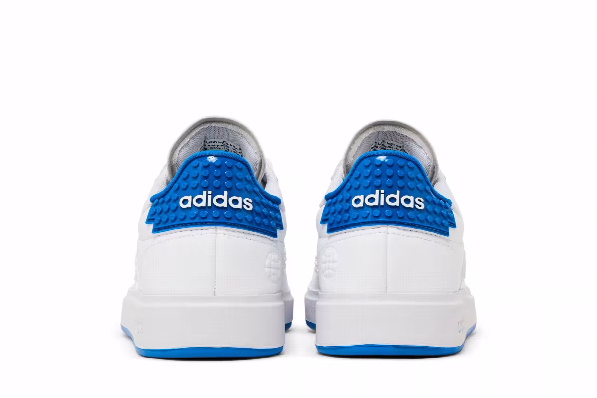 LEGO x adidas Grand Court 2.0 White Shock Blue, view 7