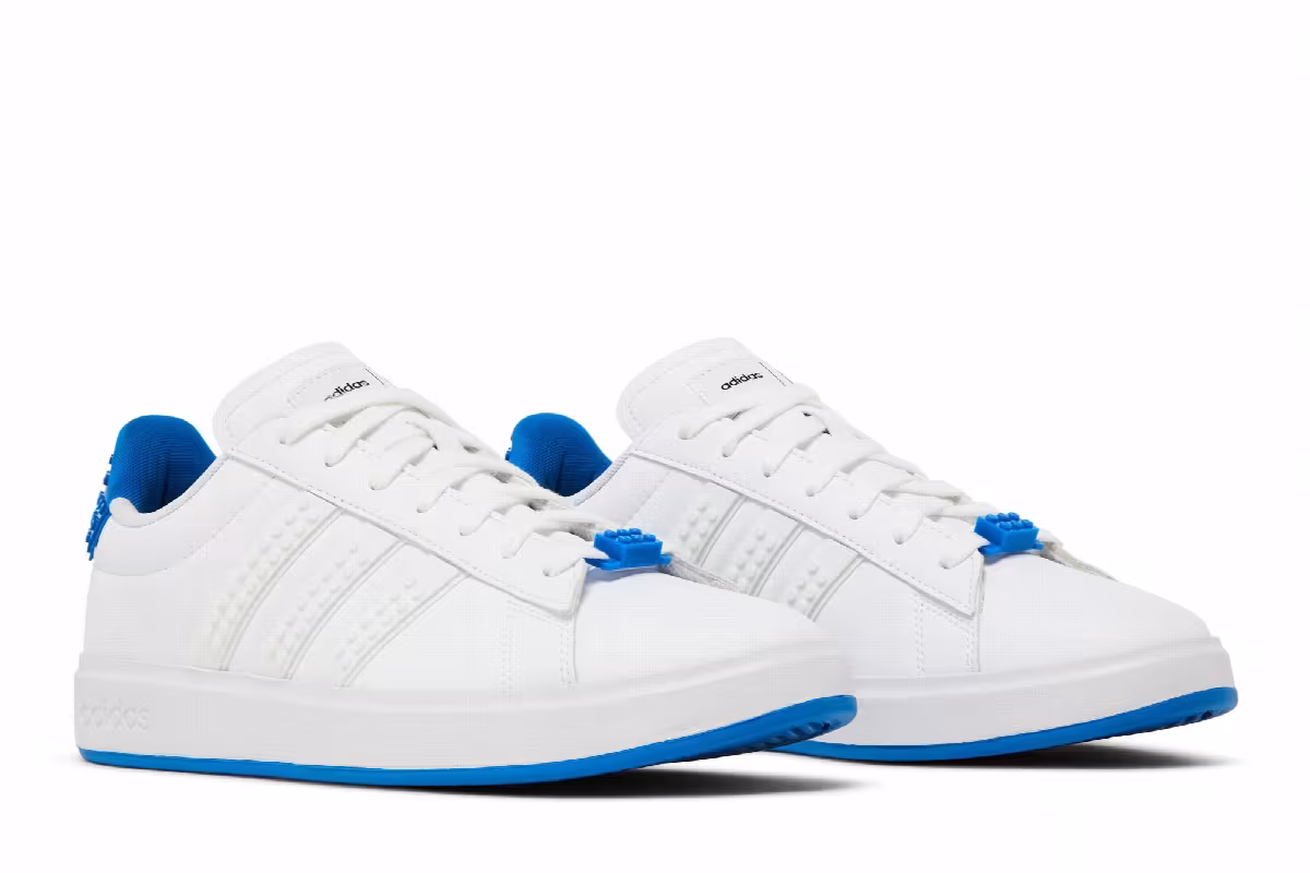 LEGO x adidas Grand Court 2.0 White Shock Blue, view 9