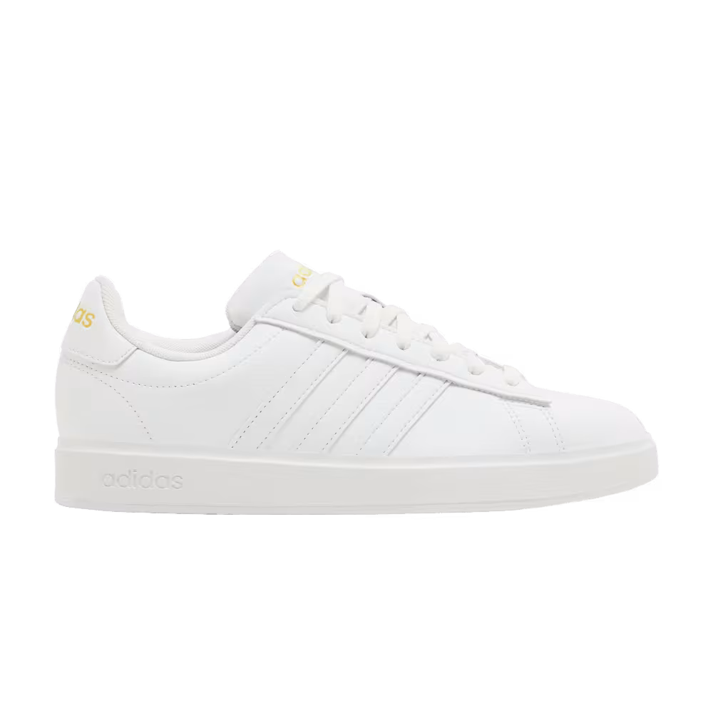 adidas Women's Grand Court 2.0 White Gold Metallic