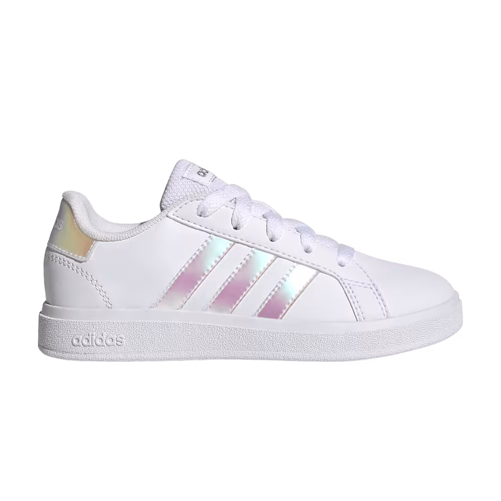 Adidas Grand Court 2.0 Big Kid White Iridescent