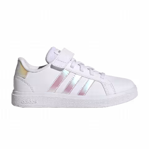 Adidas Grand Court 2.0 Little Kid 'White Iridescent'