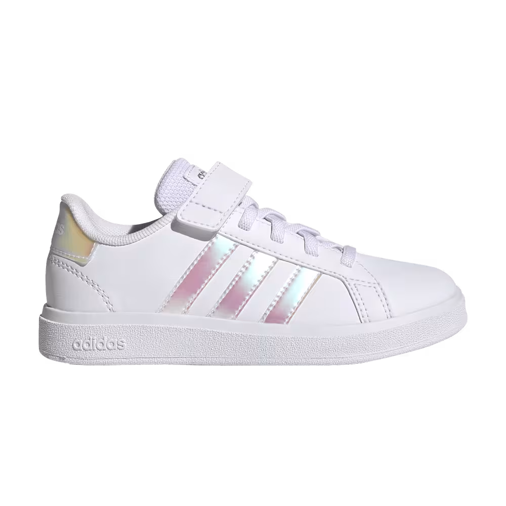 Adidas Grand Court 2.0 Little Kid White Iridescent