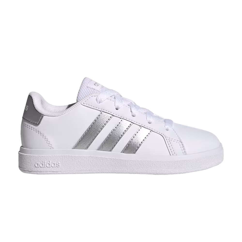 Adidas Grand Court 2.0 Big Kid White Matte Silver