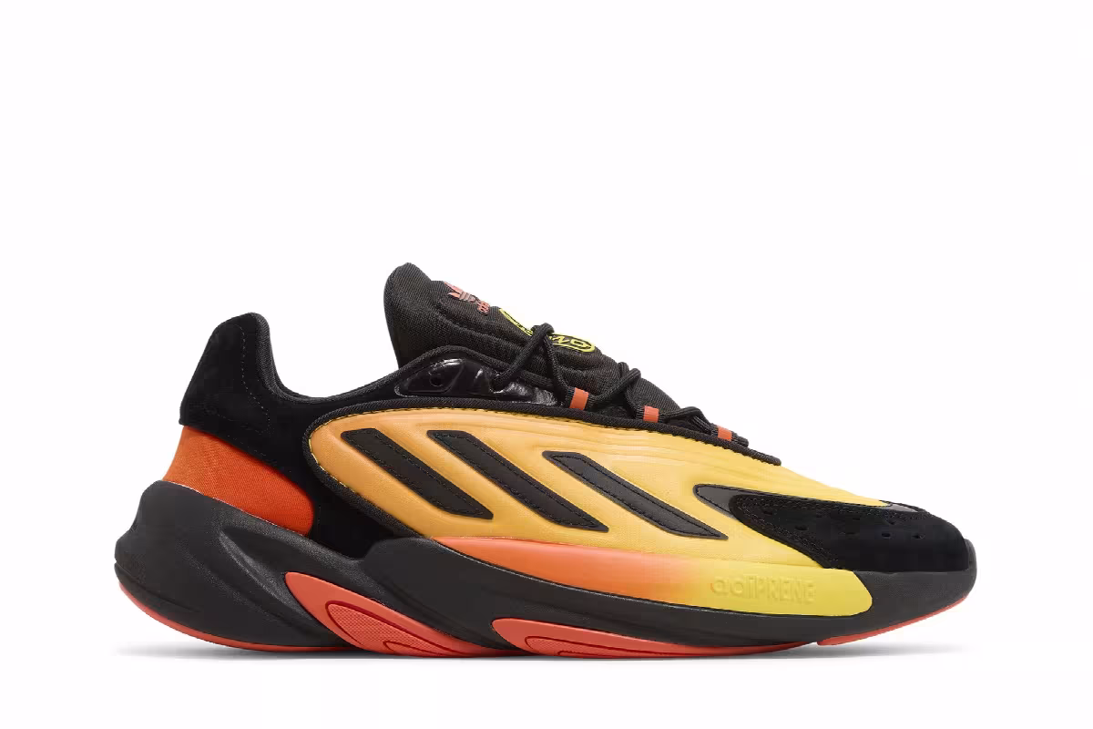 adidas Ozelia Black Semi Impact Orange, view 2