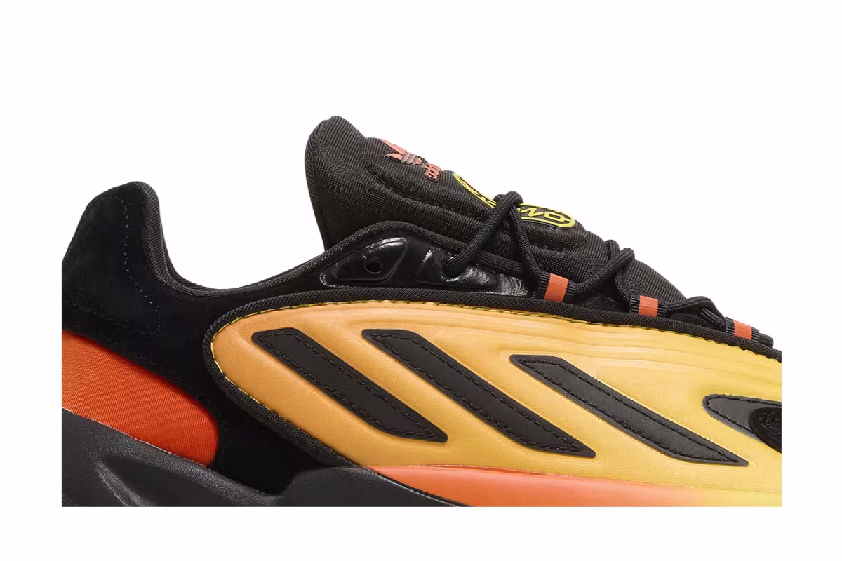 adidas Ozelia Black Semi Impact Orange, view 3
