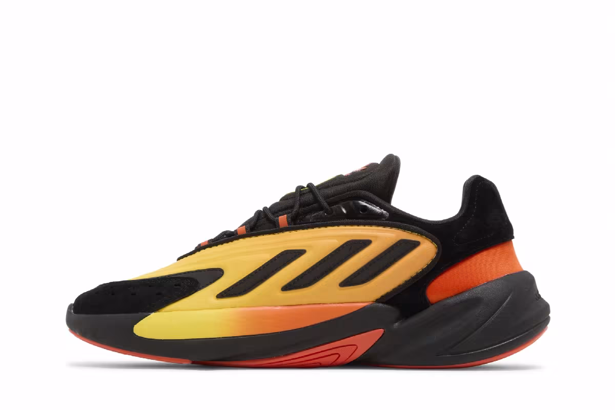 adidas Ozelia Black Semi Impact Orange, view 4