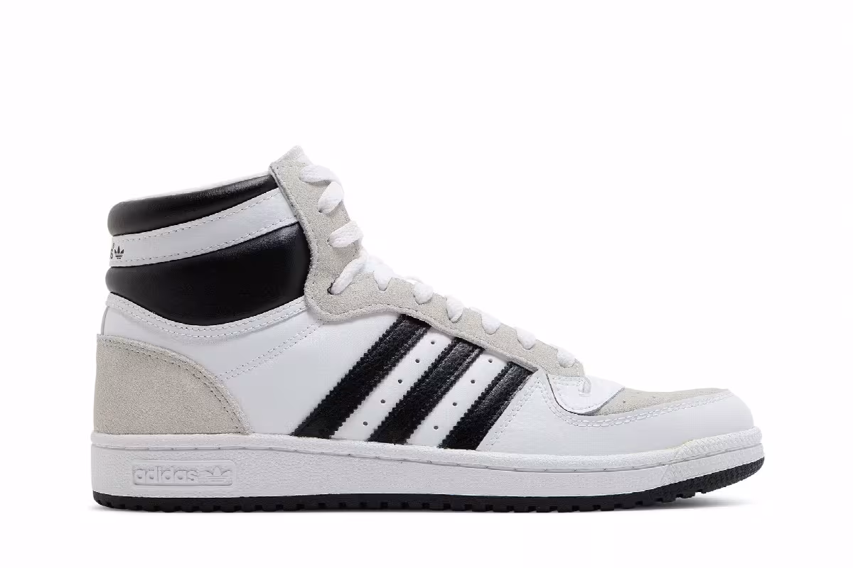 adidas Top Ten RB White Black, view 2