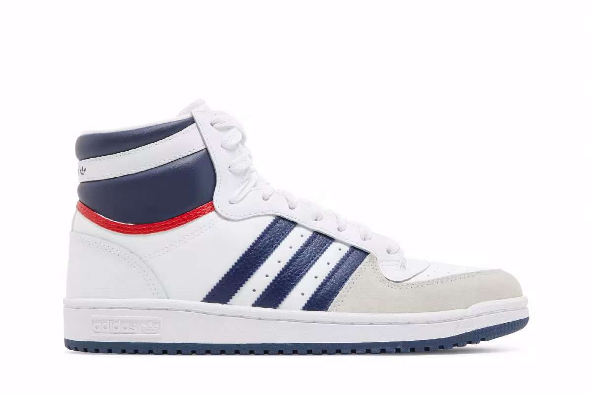 adidas Top Ten RB White Dark Blue, view 2