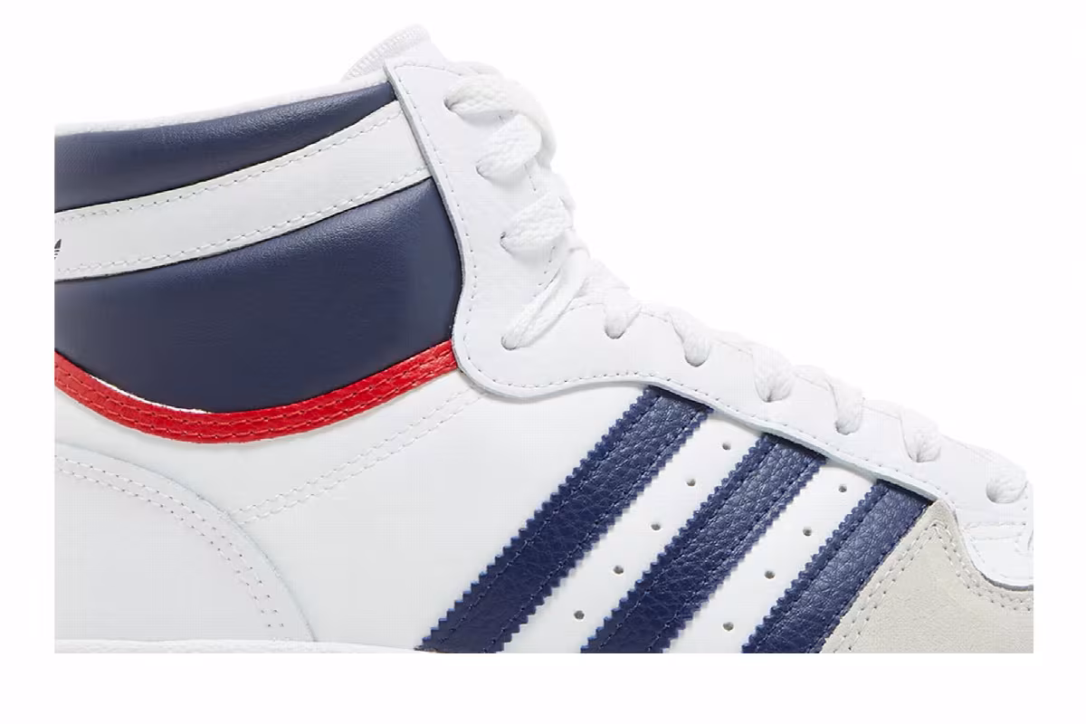 adidas Top Ten RB White Dark Blue, view 3