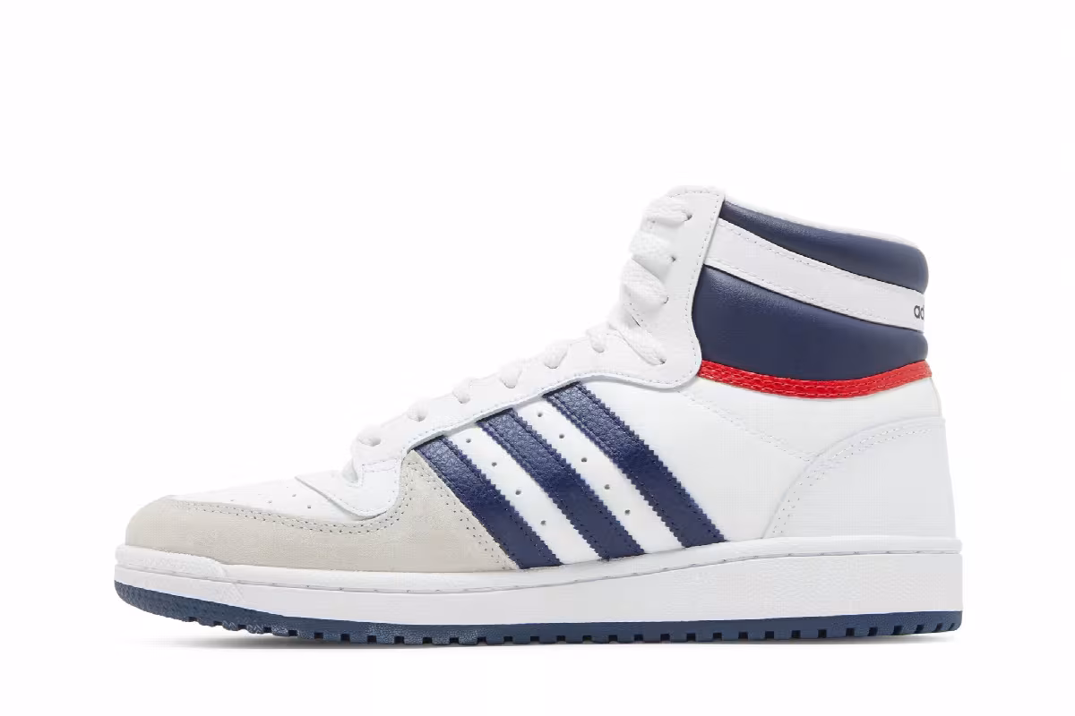 adidas Top Ten RB White Dark Blue, view 4
