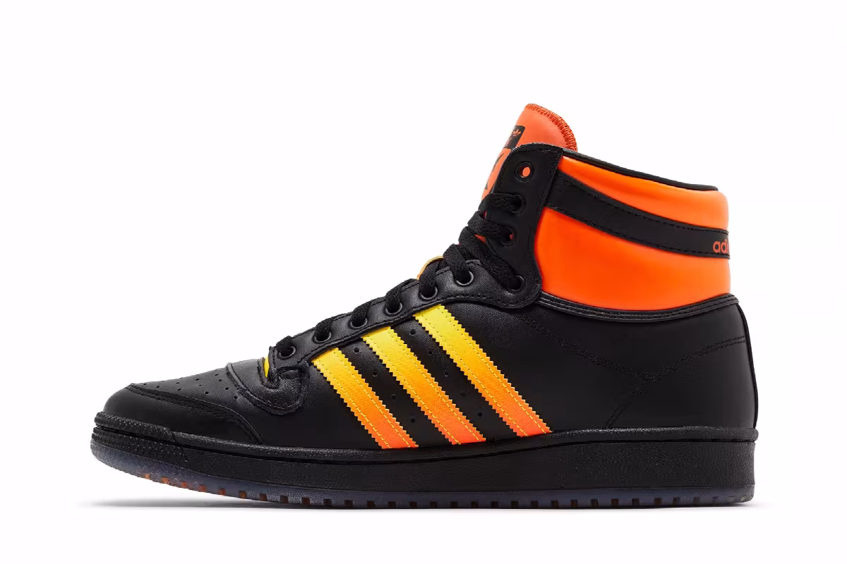 adidas Top Ten High Black Beam Yellow Gradient, view 4