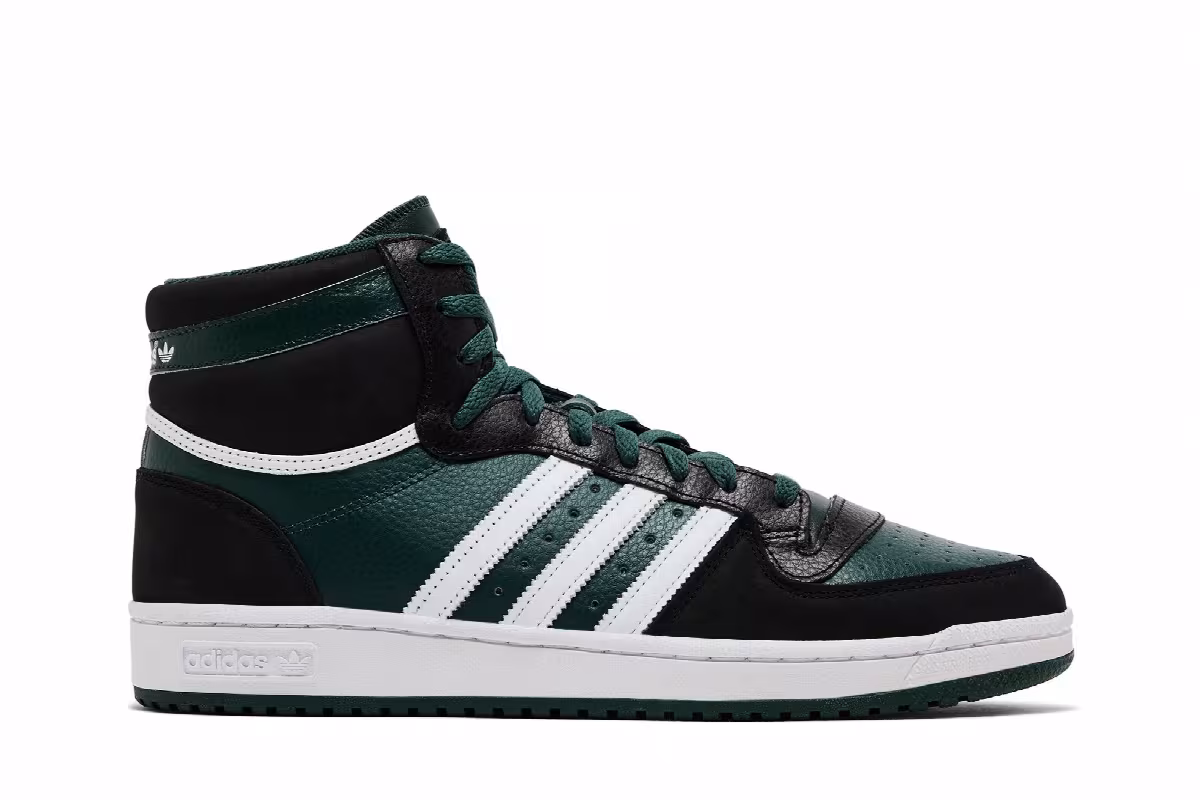 adidas Top Ten RB Black Mineral Green, view 2