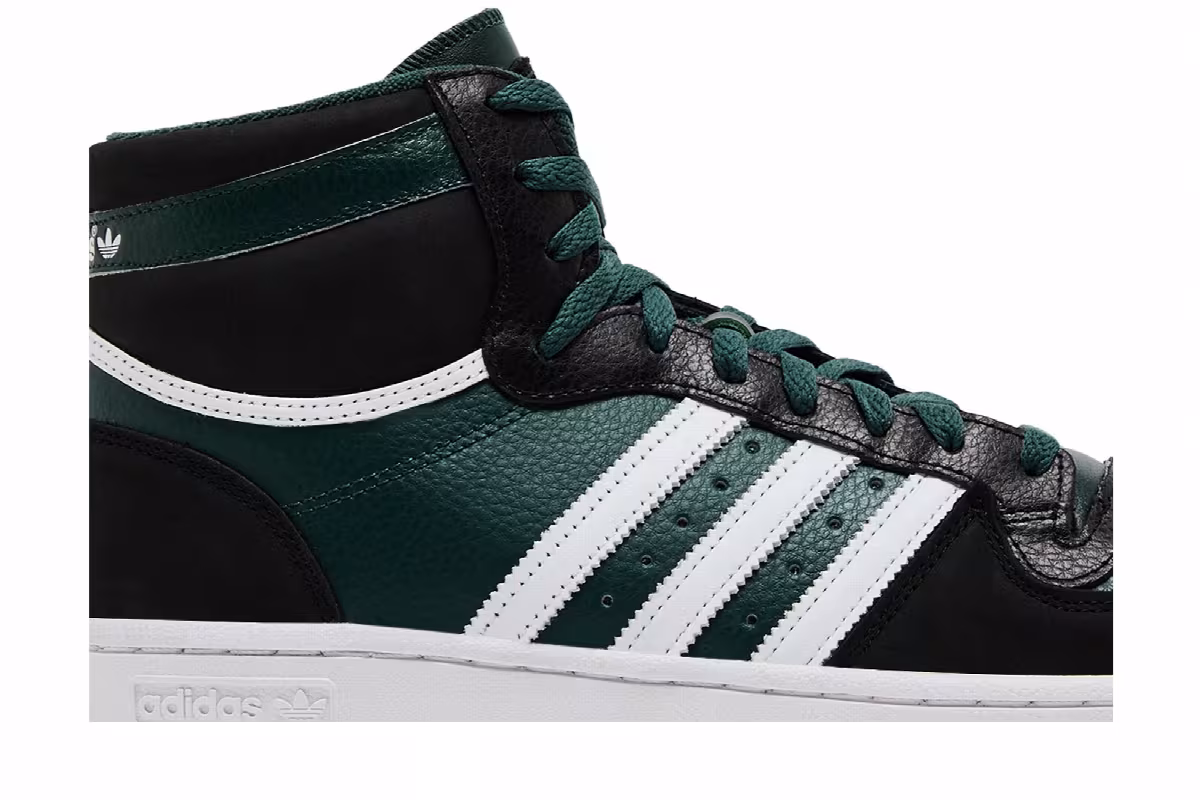 adidas Top Ten RB Black Mineral Green, view 3