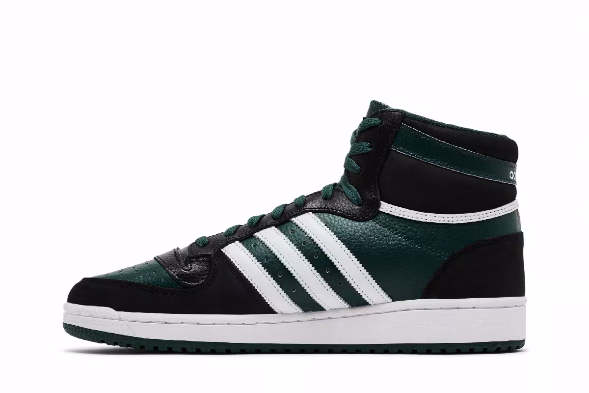 adidas Top Ten RB Black Mineral Green, view 4