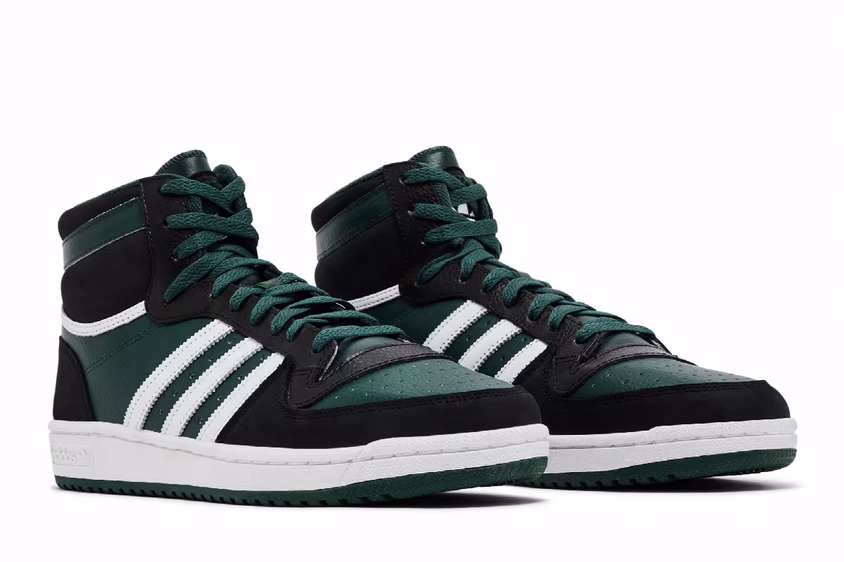 adidas Top Ten RB Black Mineral Green, view 9