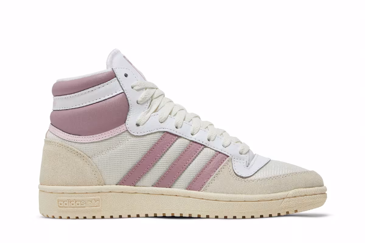 Adidas Women's Top Ten RB White Magic Mauve, view 2