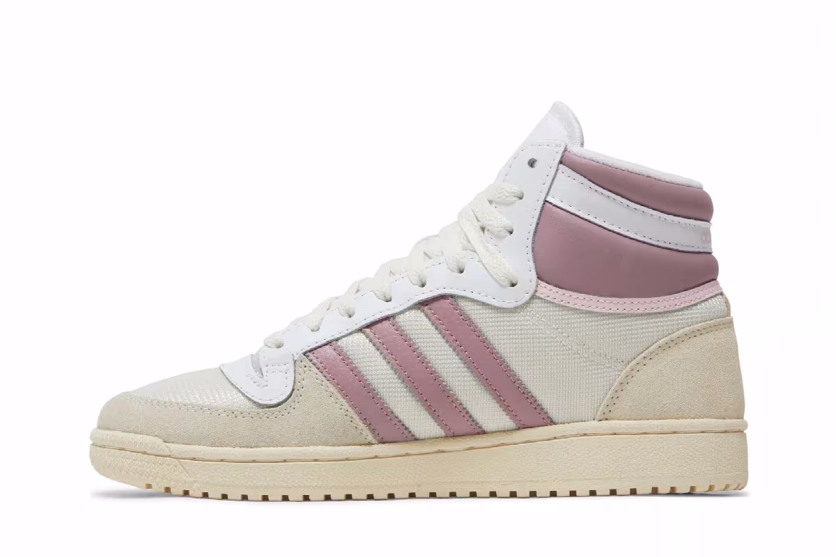 Adidas Women's Top Ten RB White Magic Mauve, view 4