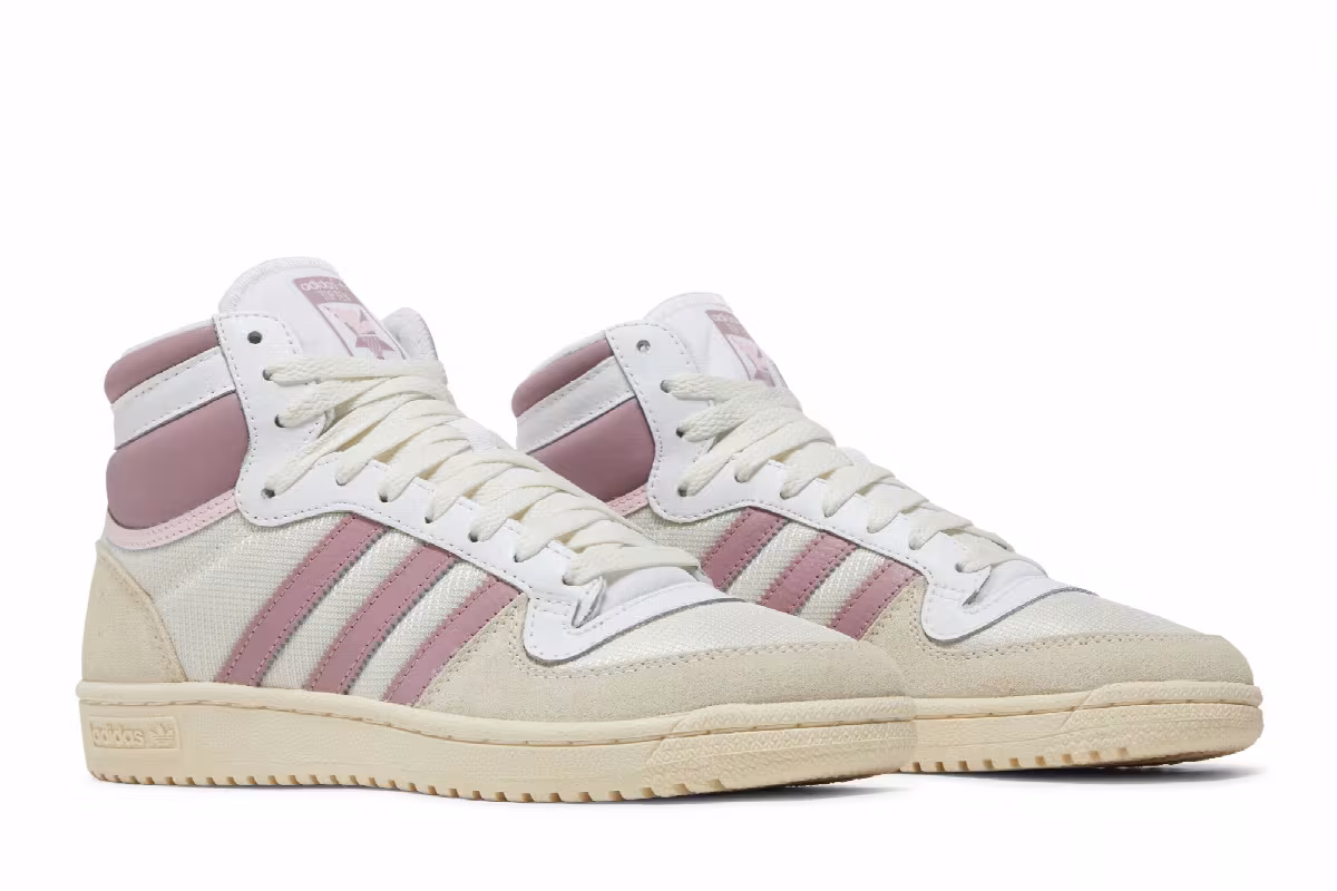 Adidas Women's Top Ten RB White Magic Mauve, view 9