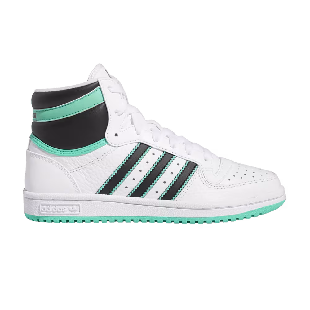 Adidas Top Ten RB J White Hi-Res Green