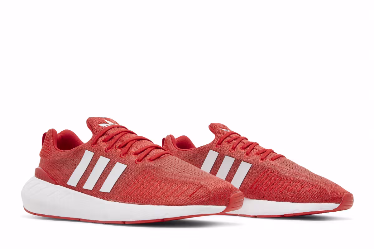 Adidas Swift Run 22 Vivid Red White, view 9