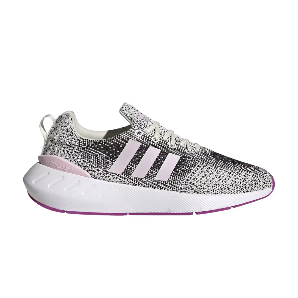 Adidas Women's Swift Run 22 Cream Black Clear Pink