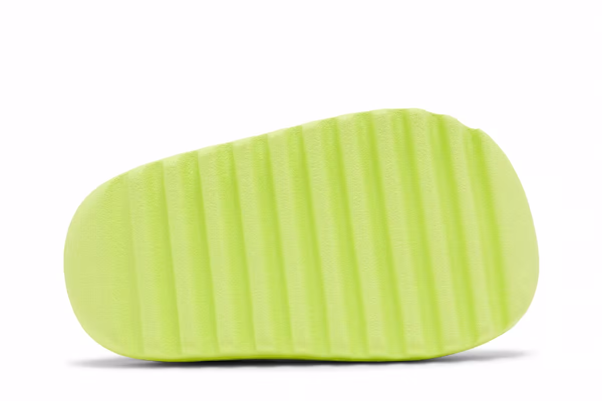 adidas Yeezy Slides Infants Glow Green 2022, view 5
