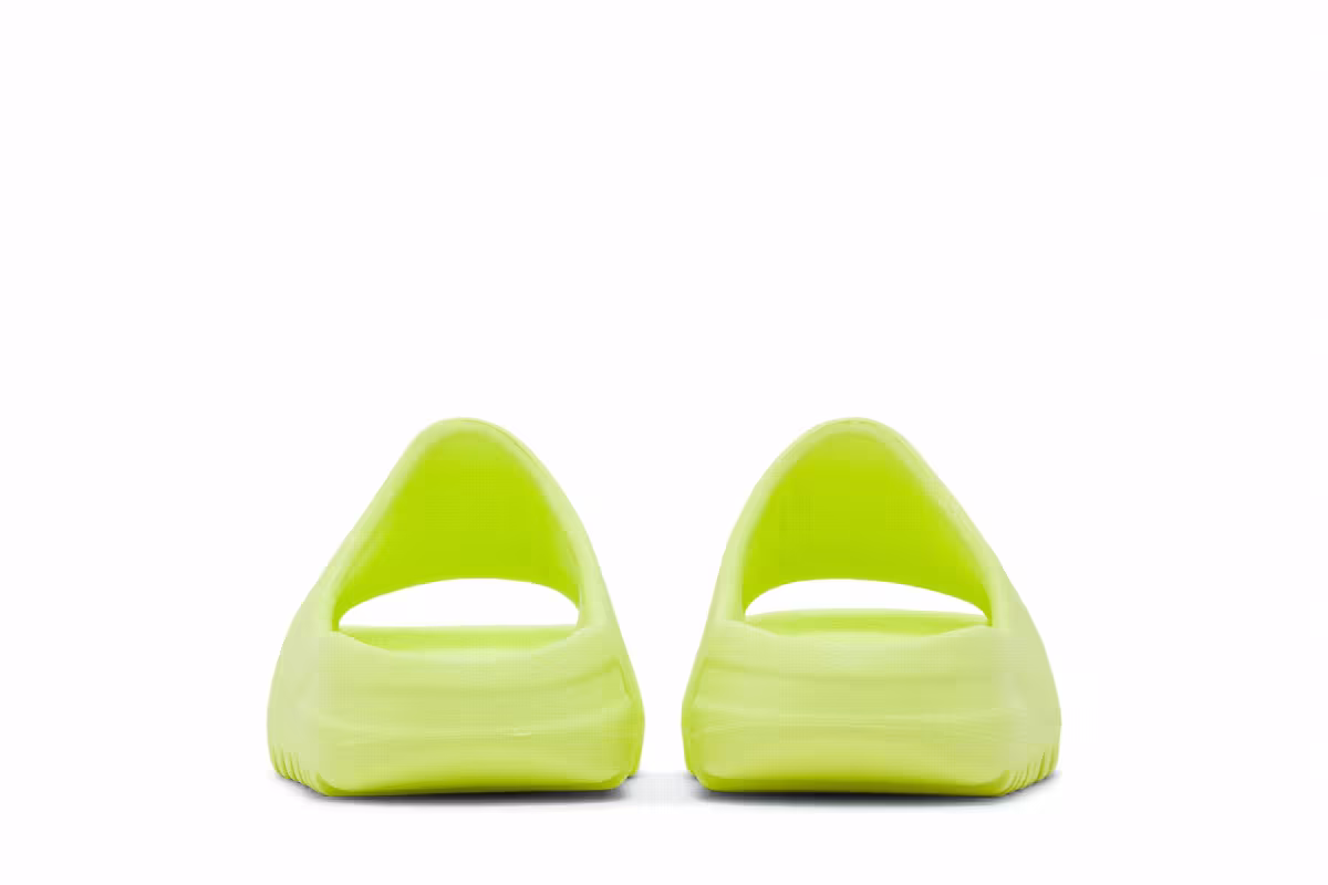 adidas Yeezy Slides Kids Glow Green 2022, view 7