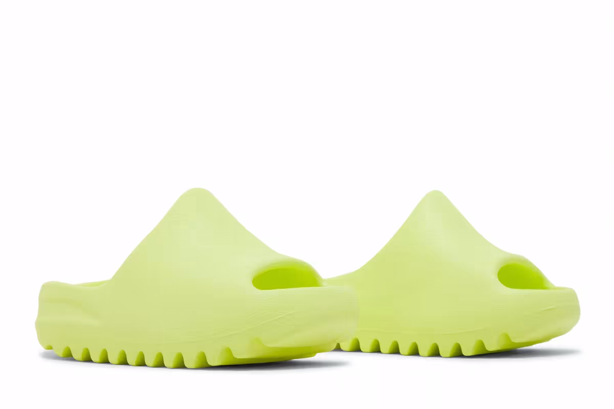 adidas Yeezy Slides Kids Glow Green 2022, view 9