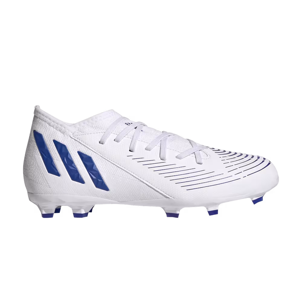 Adidas Predator Edge.3 FG J White Hi-Res Blue