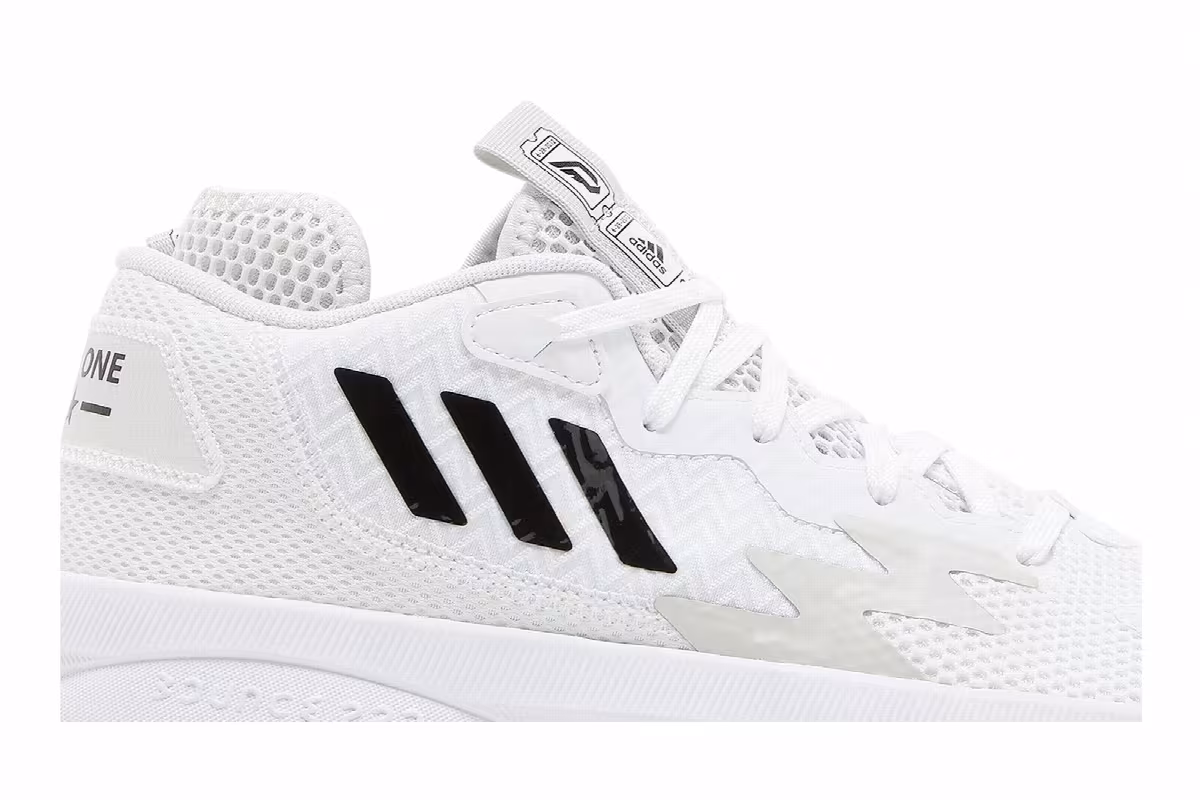 adidas Dame 8 Admit One - Cloud White, view 3