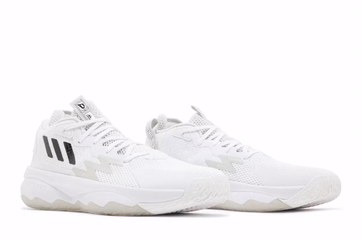 adidas Dame 8 Admit One - Cloud White, view 9
