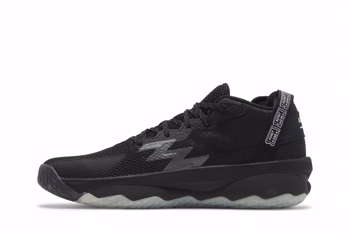 adidas Dame 8 Admit One - Core Black, view 4