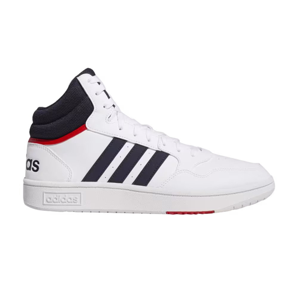 Adidas Hoops 3.0 Mid White Vivid Red