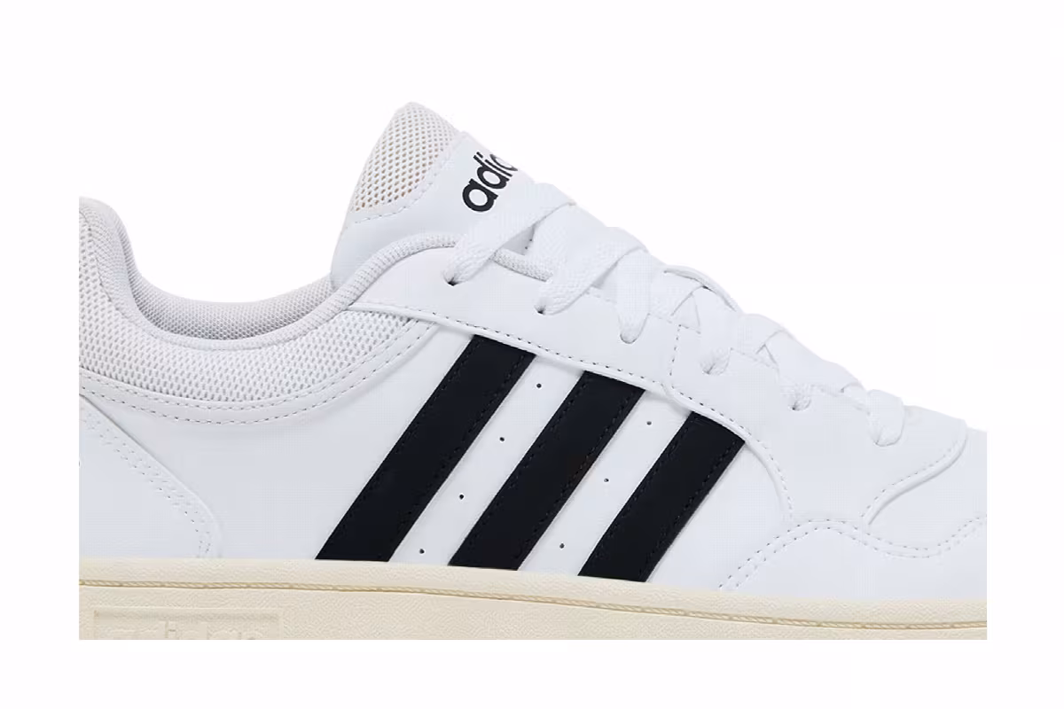 adidas Hoops 3.0 Low White Black, view 3