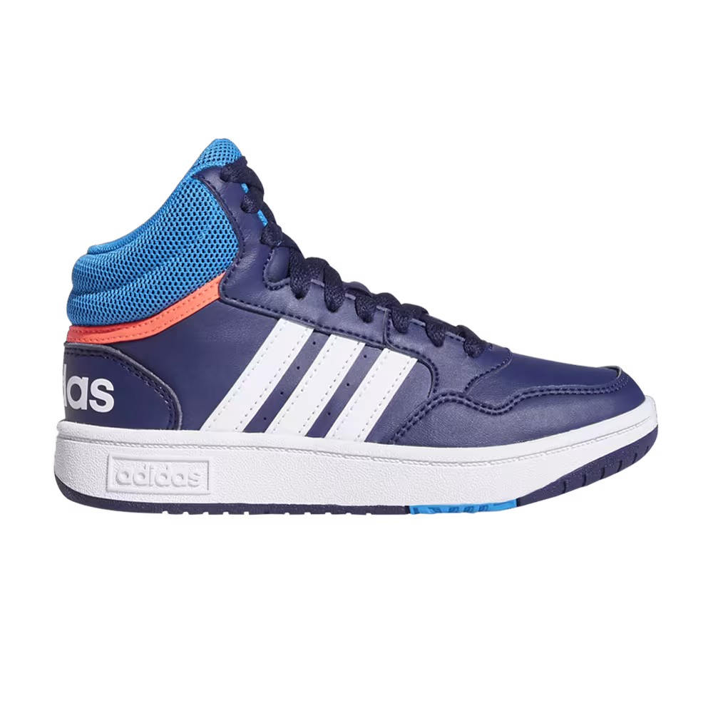 Adidas Hoops Mid J Dark Blue Turbo