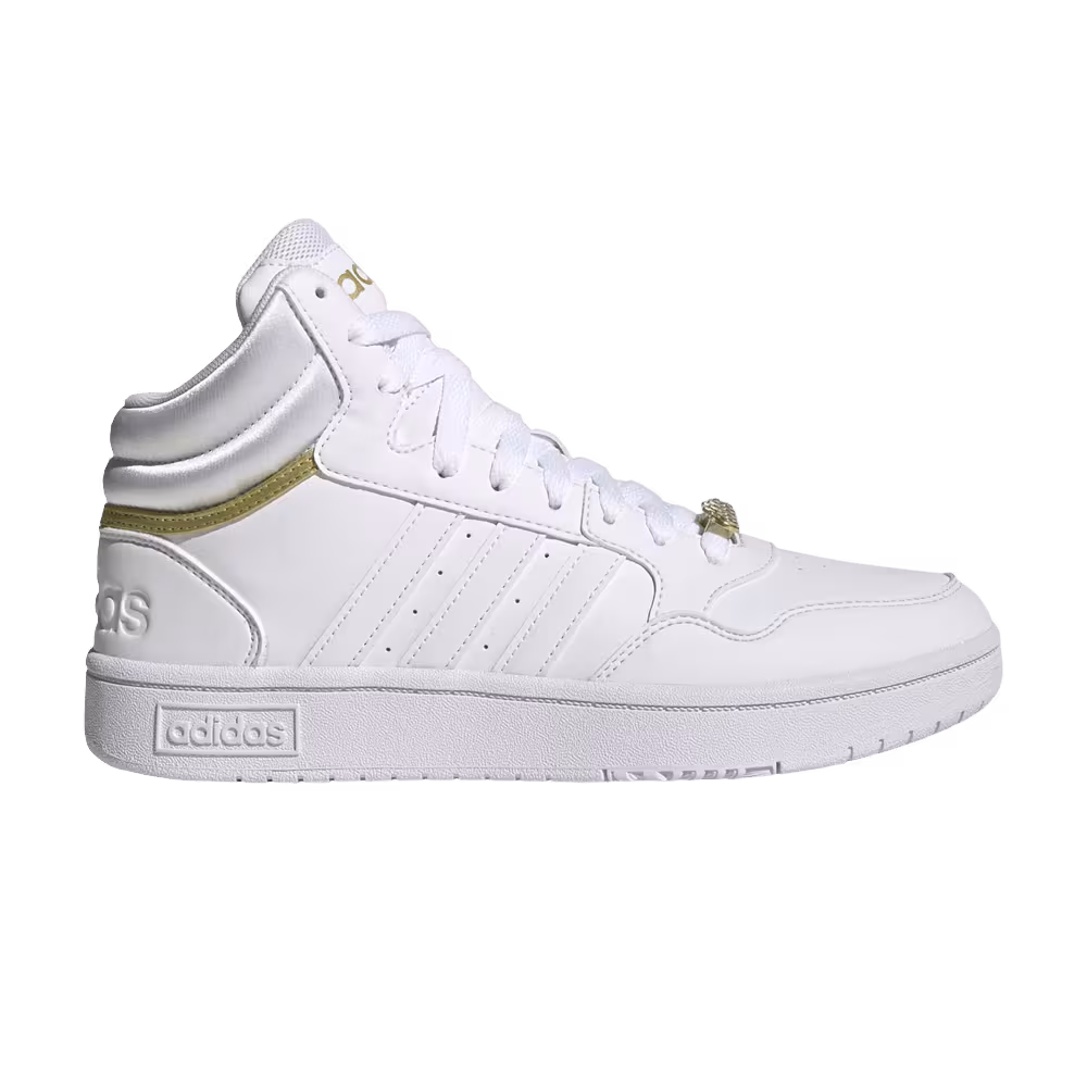 Adidas Women's Hoops 3.0 Mid Classic Gold Metallic