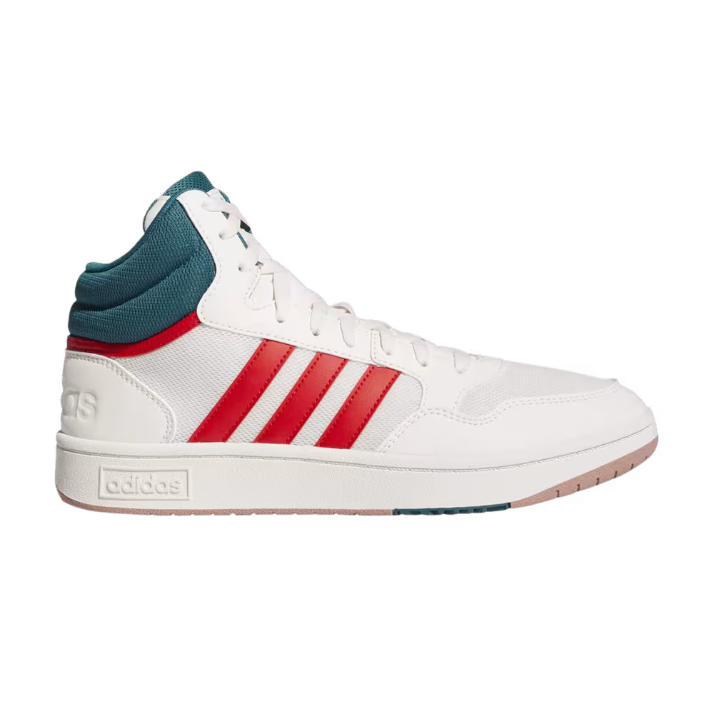 Adidas Hoops 3.0 Mid White Vivid Red